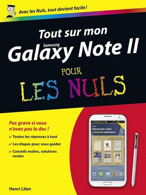 cover image of Tout sur mon Galaxy Note II Pour les Nuls